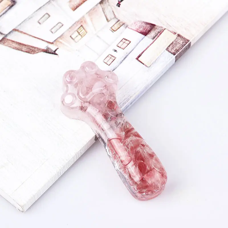 

Cat Claw Ornament Manual Glue Dropping Cute Ins Style Colorful Natural Material Healing 8.4CM Home Decor Desktop Ornaments 2022
