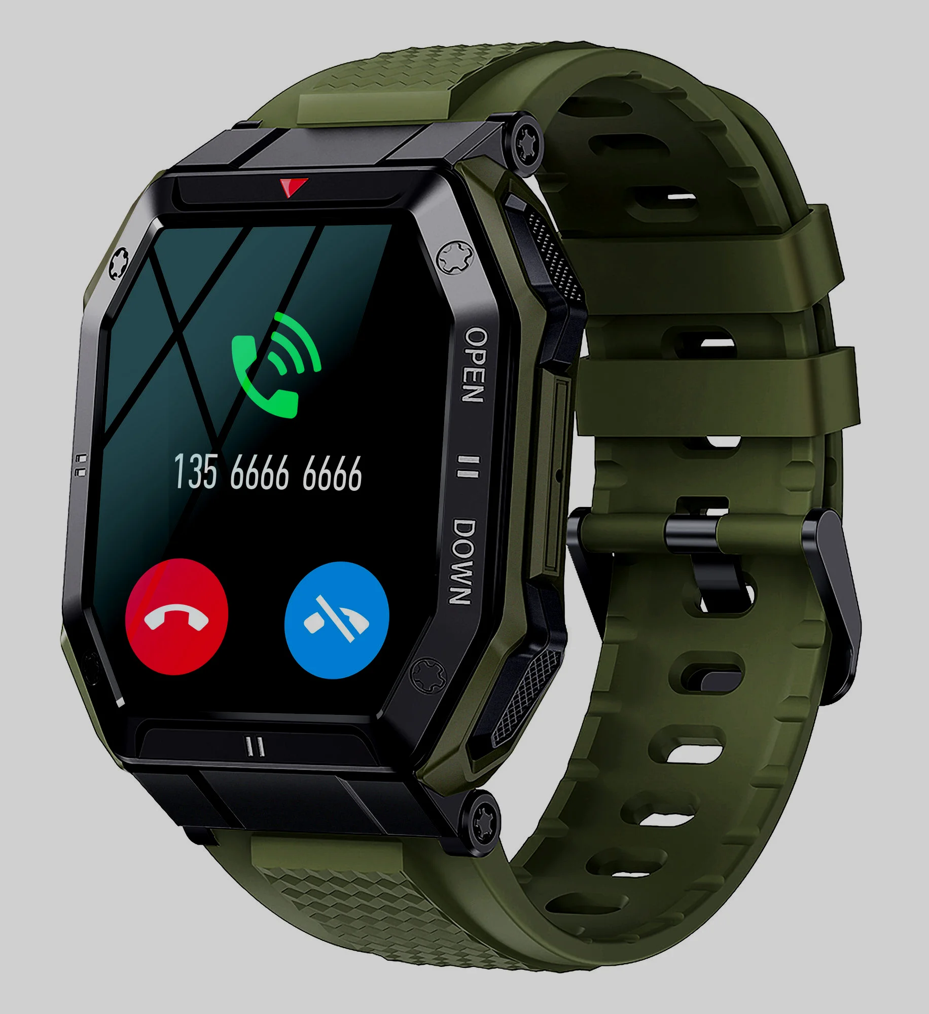 

New Arrivals Military Man Watch Men Smartwatch 1.85inch Bluetooth Call Healthy Monitor Outdoor IP68 Waterproof Promotion Devices