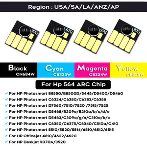 For HP564XL Compatible Permanent Chip For Hp 564 xl Photosmart D5445 D5460 D5463 D5468 C5324 C5370 C5373 C309a B109a B110a