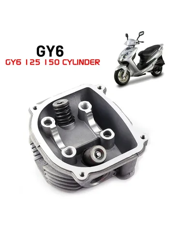 GY6 ГОЛОВКА ЦИЛИНДРА Детали МОТОЦИКЛА GY6 150 Мопед с головкой блока цилиндров GY6 125 150cc 157QMJ 152QMI Двигатель китайский скутер