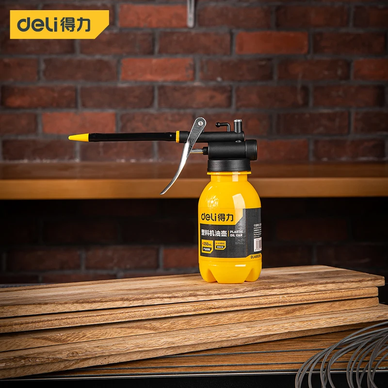 

250/300/500ml Oil Can Oiler High Pressure Pump Transparent Portable Lubrication Machine Plastic Manual Oiling Gun Copper Mouth