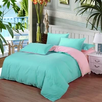 bedding set duvet cover set parure de lit 220x240 juego cama seda grey blue pink solid bed linen 4pcsset duvet cover sets bed