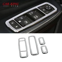 for jeep cherokee kl 2014 2015 2016 2017 2018 accessories door window glass lift control switch panel cover trim abs chrome 4pcs