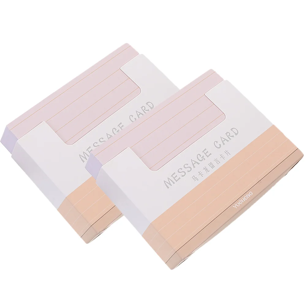 

2 Bags of Diy Lined Cards Office Empty Cards Writable Blank Cards Blank Word Cards for Diy