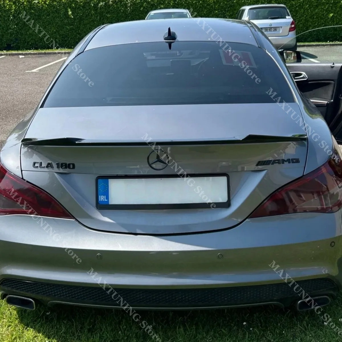 Фото Задний спойлер из АБС-пластика для Mercedes CLA C117 W117 седан CLA180 200 220 250 260 CLA35 CLA45 AMG 2013-2018 Aero Kit Крышка багажника №2
