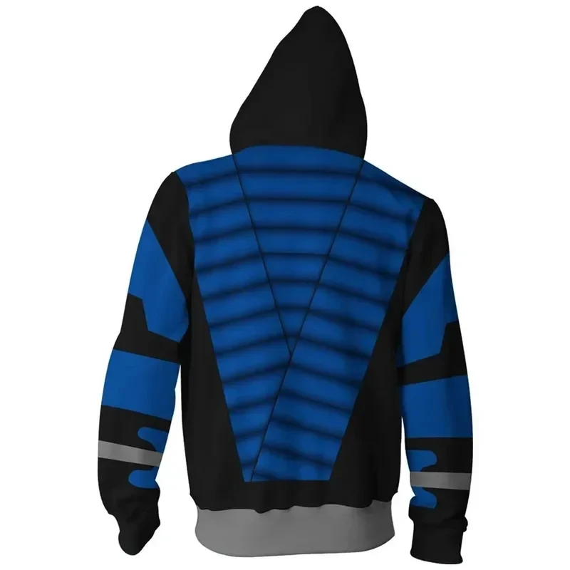 Фото TYV55Game Mortal Kombat - Костюм для косплея, толстовка с капюшоном, худи Sub-Zero Scorpion L25 №5