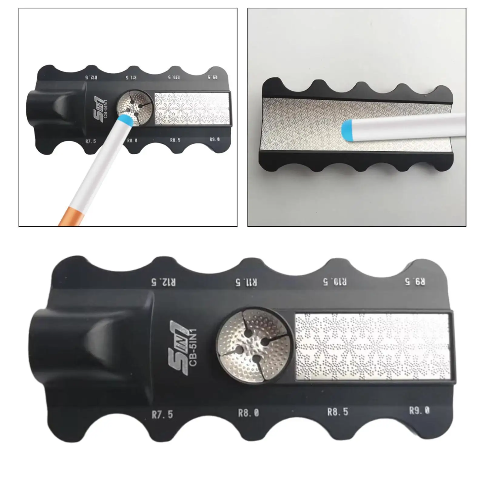 5 в 1 инструмент для ремонта наконечников кия измерительный компаратор