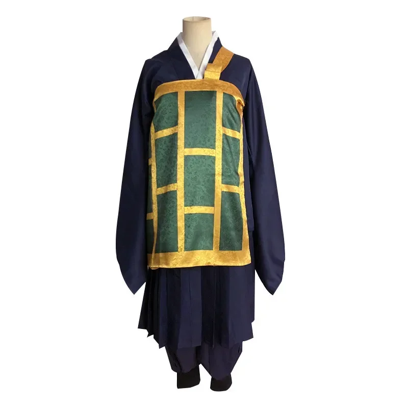 Костюм-кимоно для косплея юютсу кайсен из аниме Geto Suguru черная синяя японская