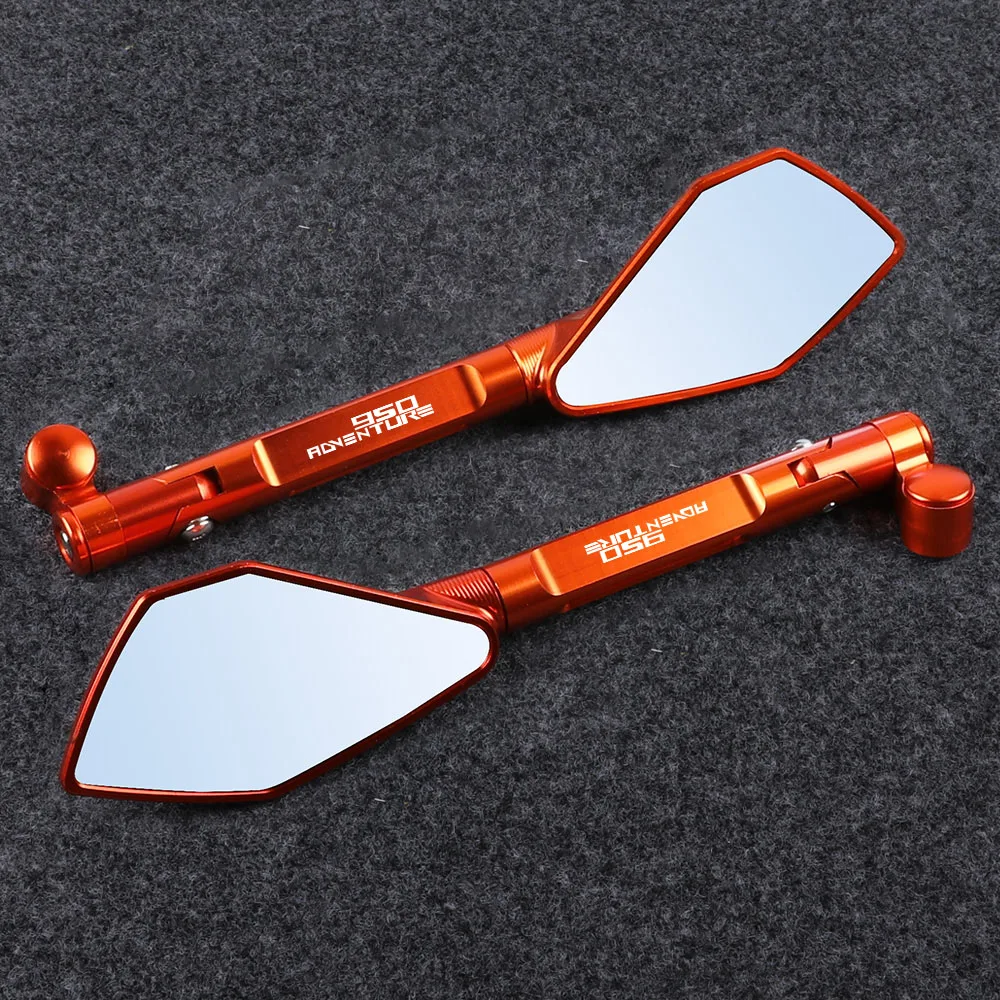 

Motorcycle Universal Aluminum Rear View Rearview Mirrors Side Mirror For Honda For Ducati For 950 ADVENTURE 950SM 990ADVENTURE