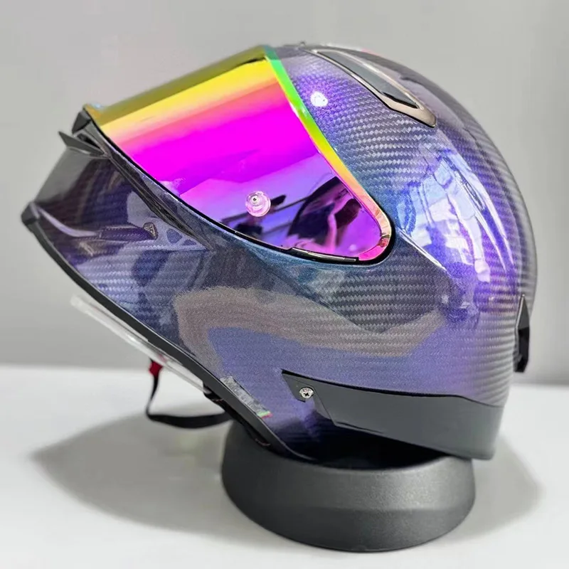 Шлем-Хамелеон из углеродного волокна большой спойлер для мотокросса езды на