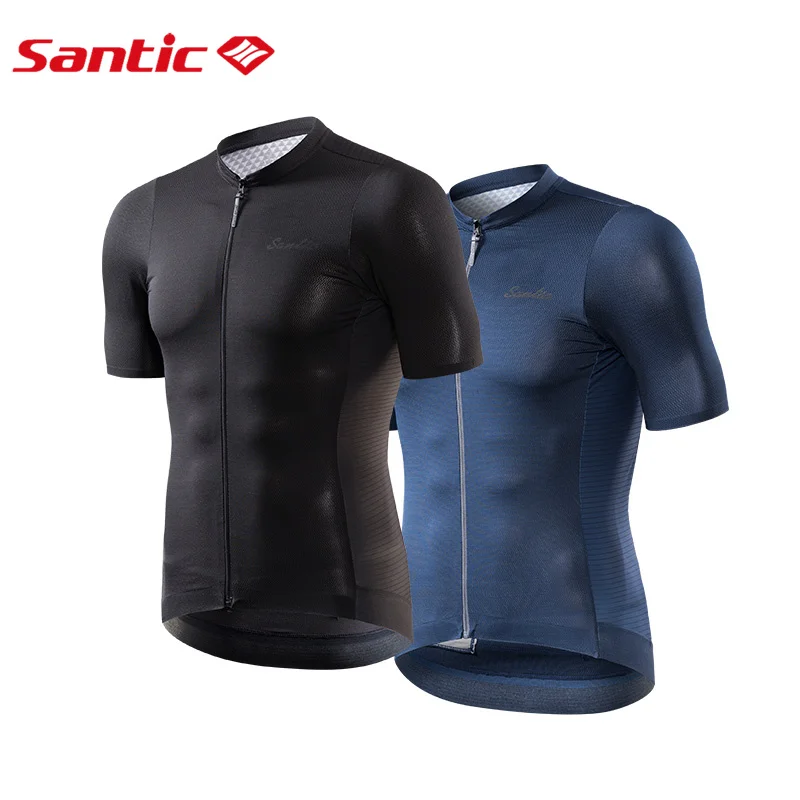 

Santic Men CyclingJersey Cycling Jersey Short Sleeve Road Cycling Top Sweat Wicking Competitive Edition CyclingJerseys Breathabl