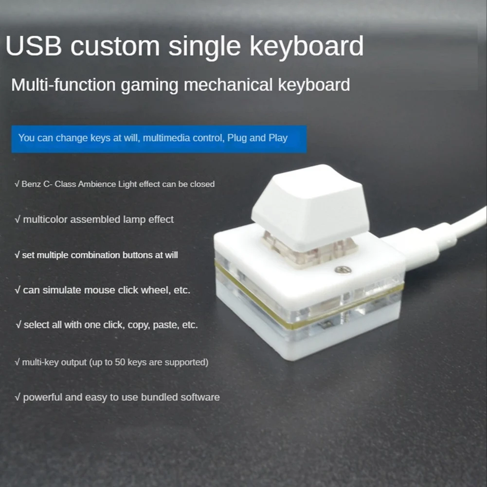 RGB Mini 1-клавишная игровая клавиатура OSU для рисования Photoshop программирование