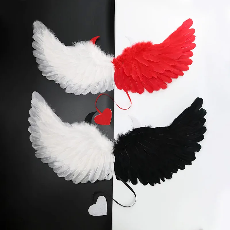 

Demon Devil Feather Wing Performance Shows Photo Props Wedding Party home decor Cosplay Birthday Photography Costume Accessory