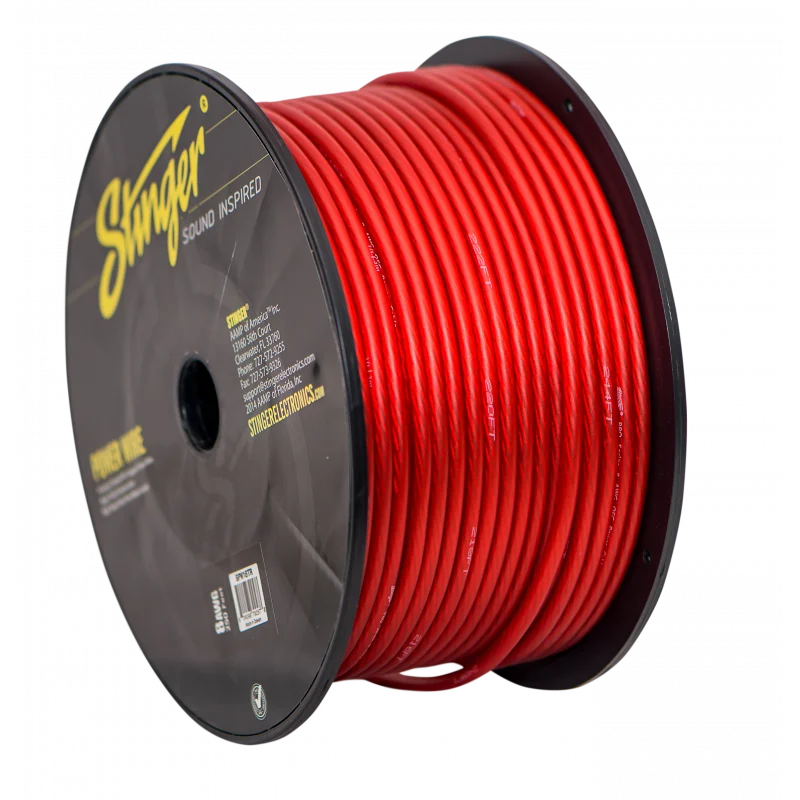 

-Провод питания 8GA PRO Красный, 250 футов.