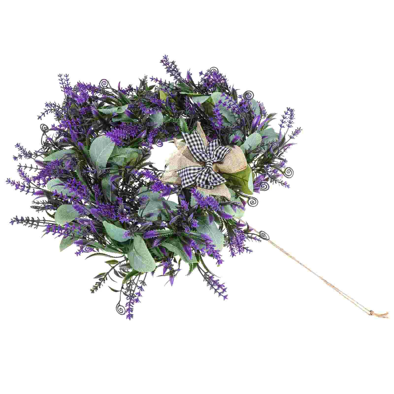 

Valentine's Day Lavender Wreath Hanging Adornment Decorative Garland Decor