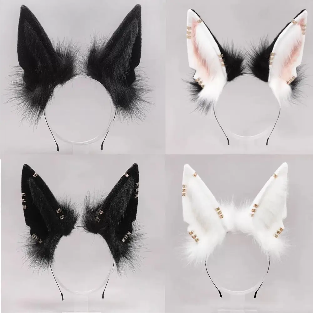 

Plush Wolf Ears Headdress Gift Costume Animal Ears Hairband Furry Cosplay Accessories Lolita Headband Christmas