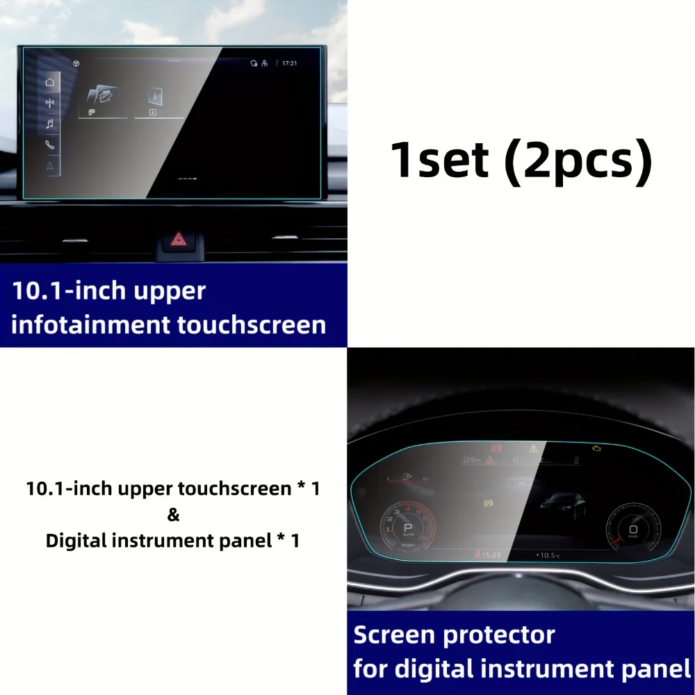 

Защитная пленка для экрана из закаленного стекла для Audi A4 A4L A5 Q5 S4 S5 2020-2024, устойчивая к царапинам автомобильная навигация, аксессуары для интерьера