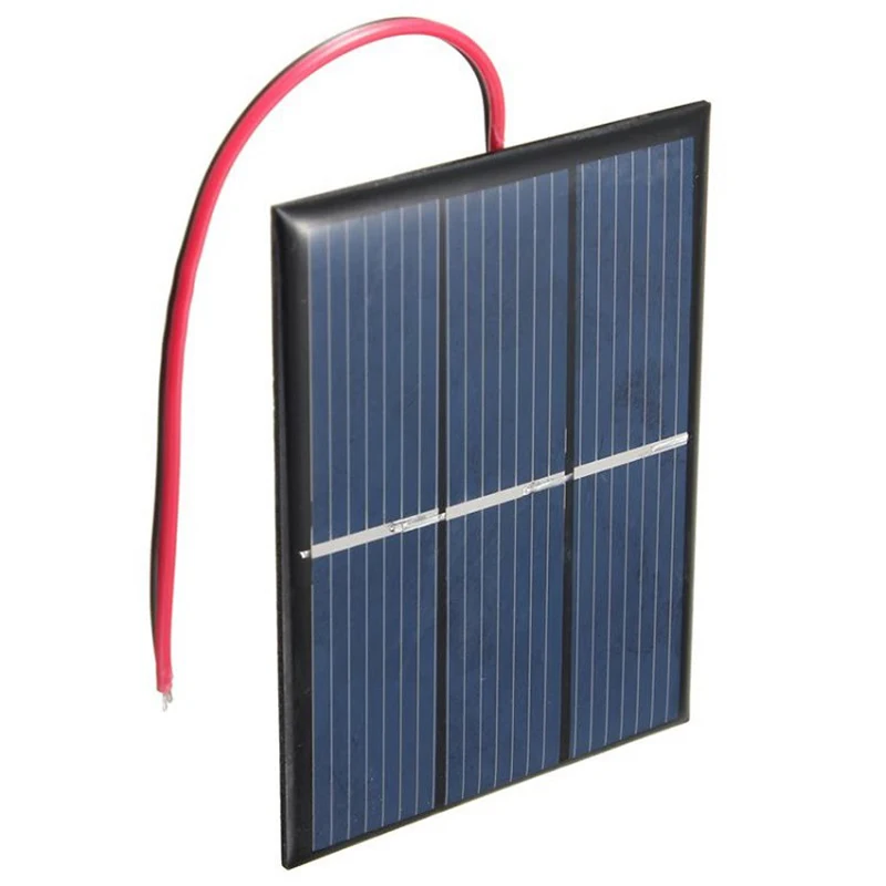 

Solar Panel 1.5V 65mA with Extend Cable Polycrystalline Solar Cells Standard Epoxy DIY Battery Charge Module 15cm Wire Free Ship