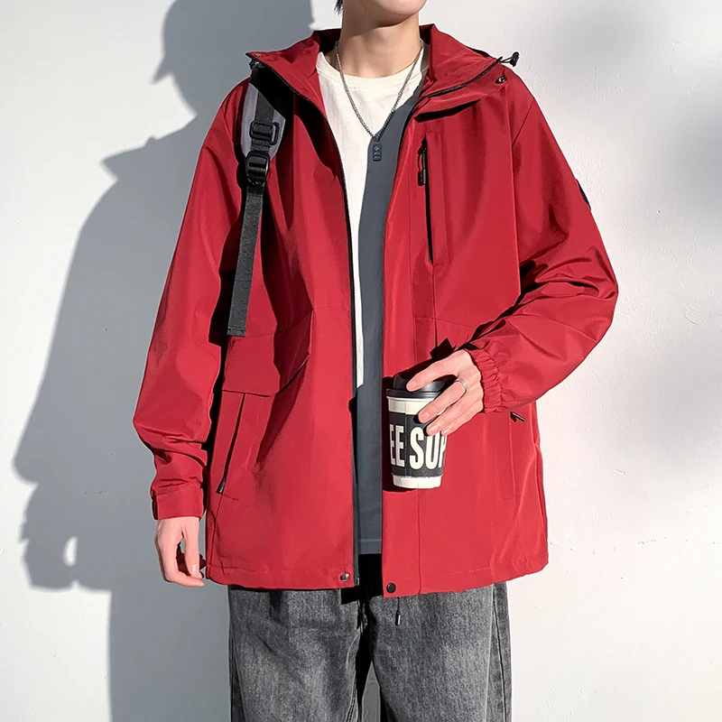 Мужская куртка Bordeaux Year of Fate весна-осень 2024 новая уличная ветрозащитная