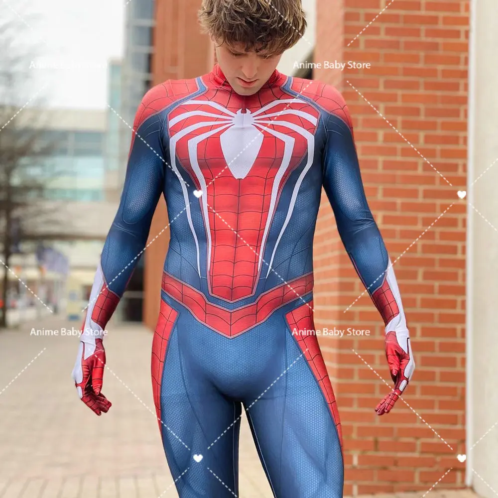 

Adult Kids PS4 Costumes Ppider Boy Cosplay Hero Zentai Suit Halloween Costumes Party Dress Up Fancy Anime Clothes