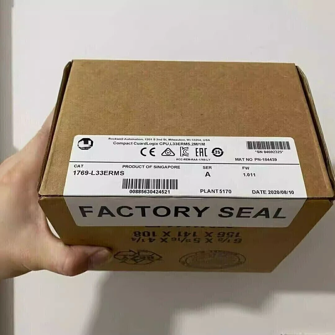 Новый заводской герметичный контроллер AB 1769-L33ERMS SER A Compact GuardLogix CPU 5370