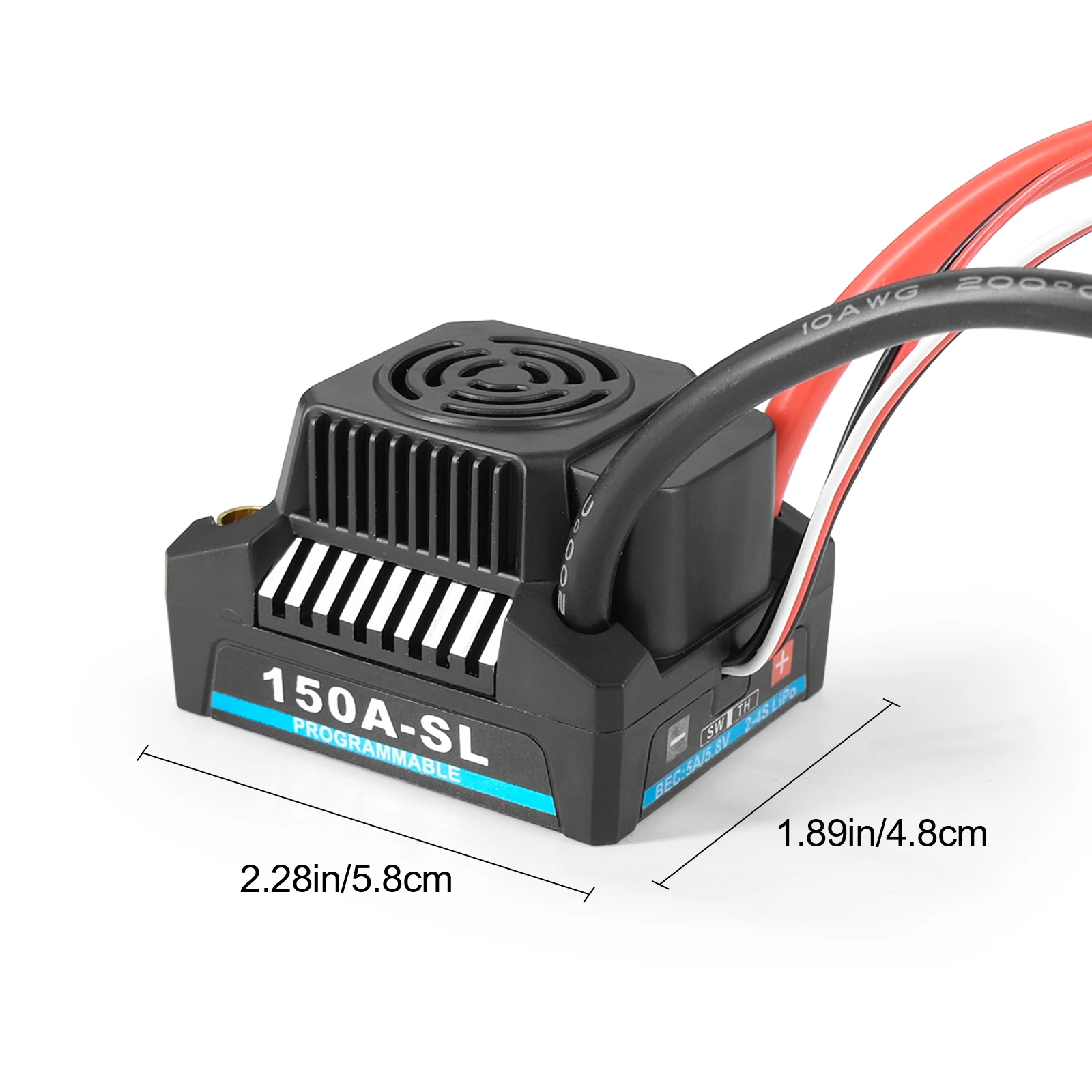 Platinum 1 150A 20A 2-4S водонепроницаемый безбашетный ESC с 5,8 В-6,1 В3 А BEC для 110 112 114 RC автомобиля, грузовика, модель игрушки (art.: 3920d35ae5aa5) - 3920d35ae5aa5