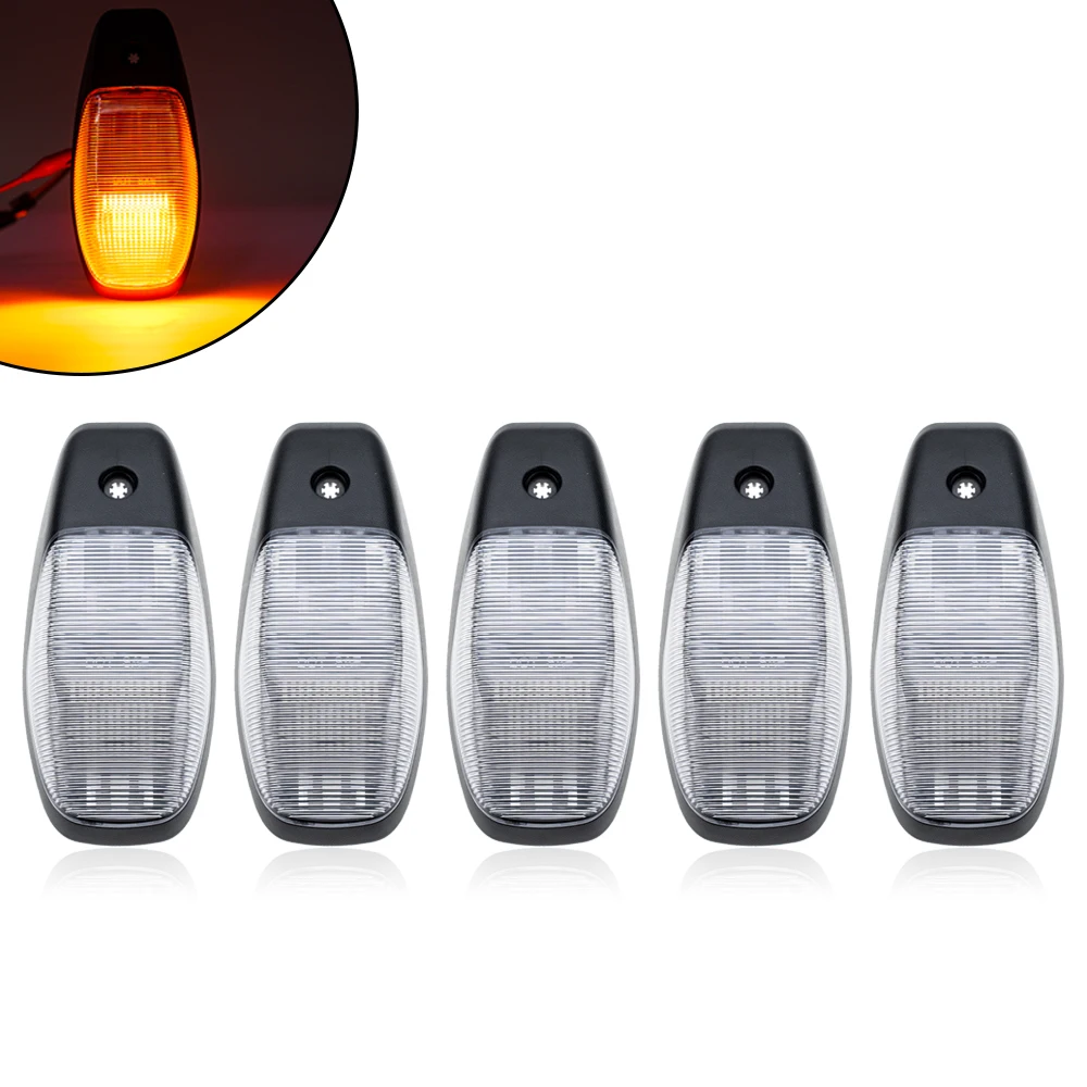 

Дымчатый янтарь для 2019 2020 2021 2022 2023 2024 RAM 2500 3500 4500 5500 Светодиодные габаритные огни для крыши кабины Mopar с верхним габаритным огнем