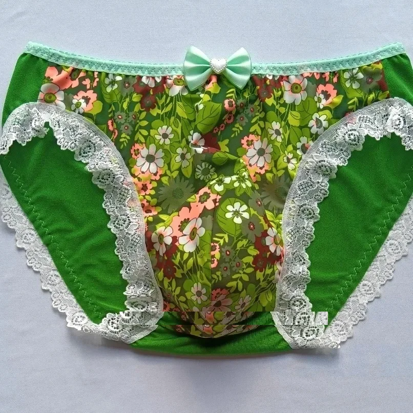 Мужской цветочный принт зеленое кружево мягкий шелковистый на ощупь женский