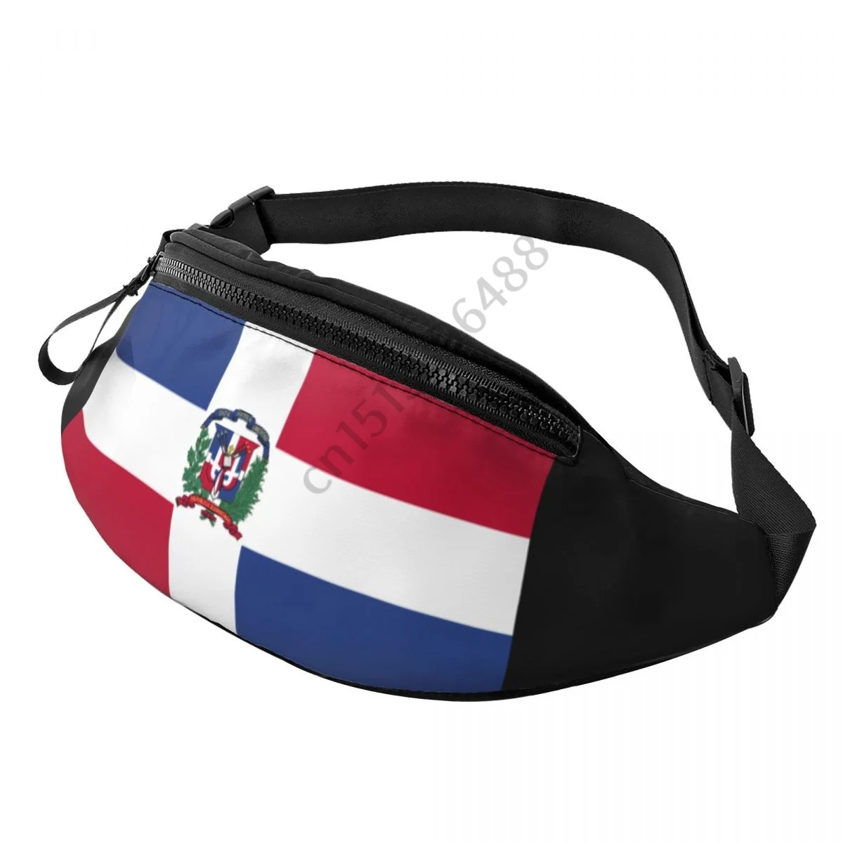 

Dominican Republic Country Flag Women Men Fanny Pack Waist Bag Native Hip Lightweight Strap Waist Pack for Running Hiking