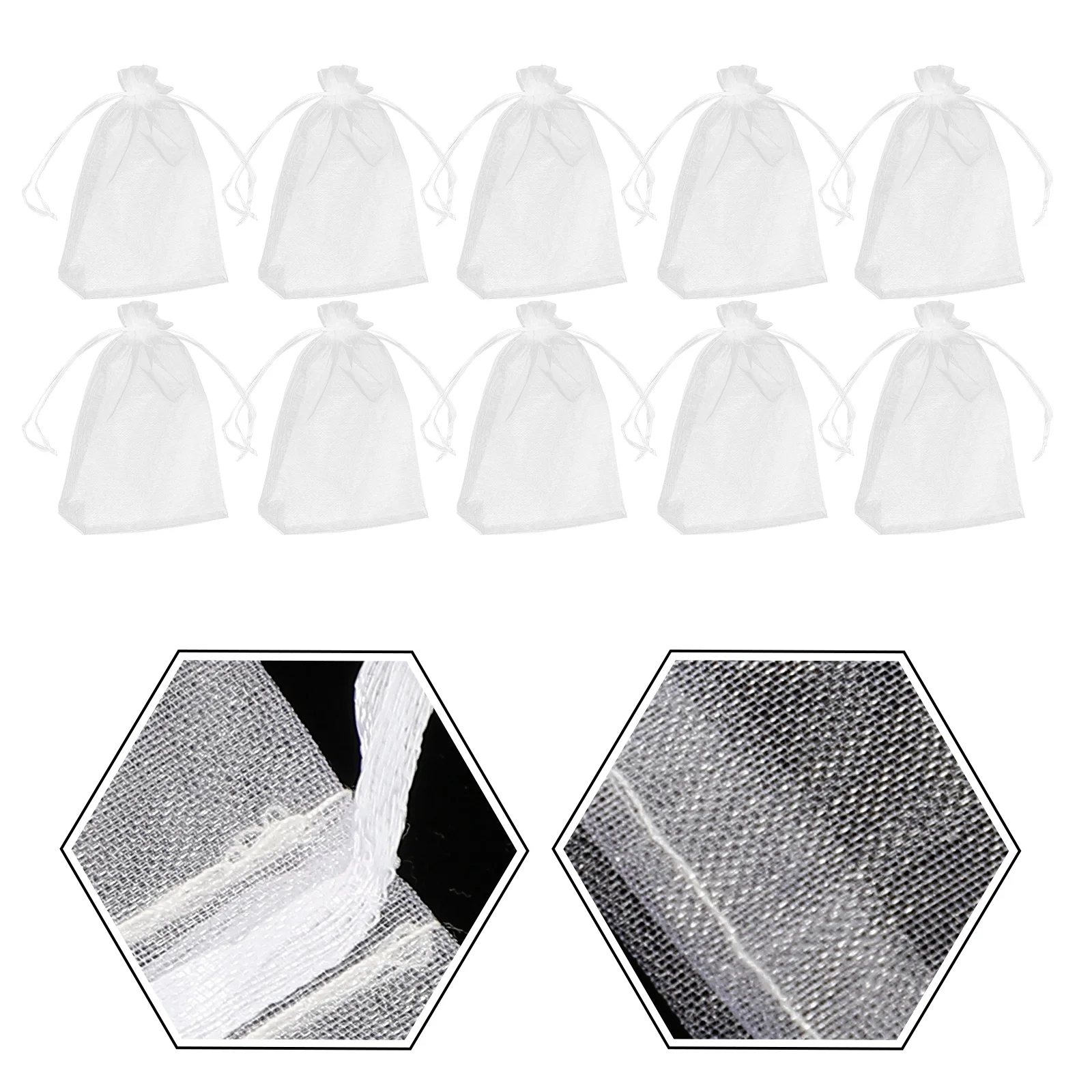 

100pcs Wear Resistant Convenient Candy Bags Party Favors Drawstring Bags Drawstring Candy Bags for Shop Home Festival