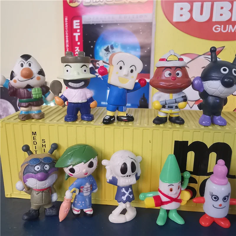

Ностальгические модели игрушек Shokupanman Baikinman Batakosan кукла аниме наружные загоны пластиковый маленький подарок