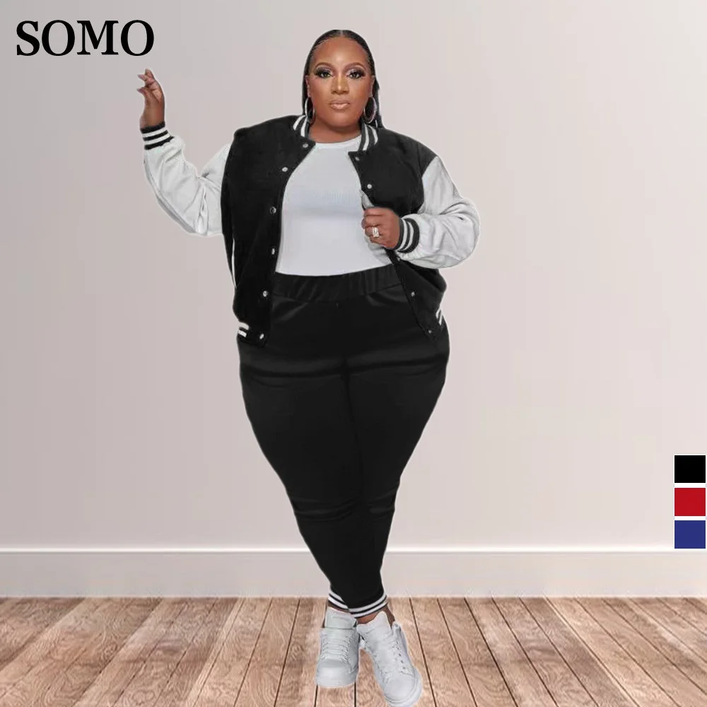 

Зимний спортивный костюм SOMO 2022, Женское пальто с длинным рукавом и длинные брюки, комплект из двух предметов, спортивная одежда, оптовая про...