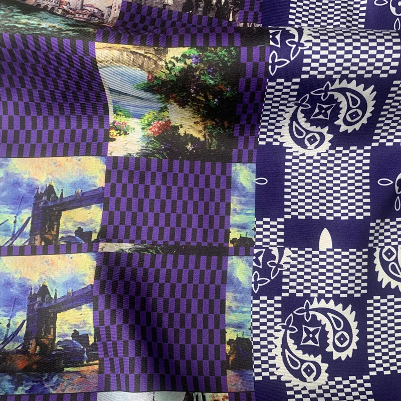 Европейская мода бренд полиэстер сатин Одежда Ткань Полиэстер Хлопок Эластичный