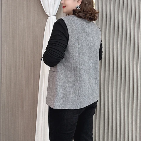 Женский полиэстер жилет BISENMADE