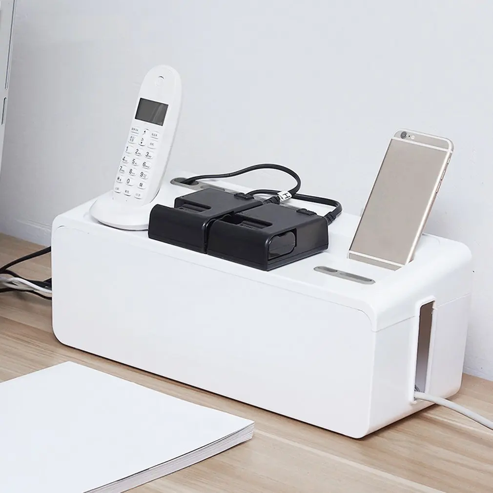 

Practical Design Multifunctional Plastic Wire Storage Box Portable Power Cable Line Storage Box Case Organizer Tool