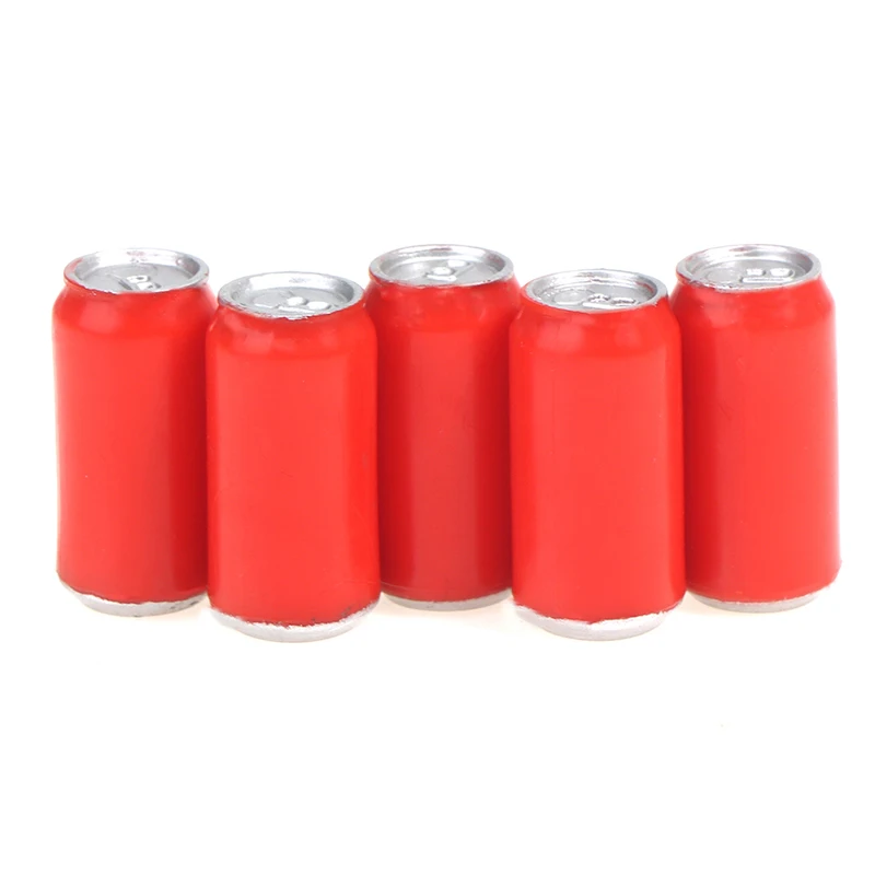 

5 шт. 1:12 миниатюрная красная упаковка для кукольного домика консервированные бутылки для напитков колы модель декоративная игрушка ролевая...