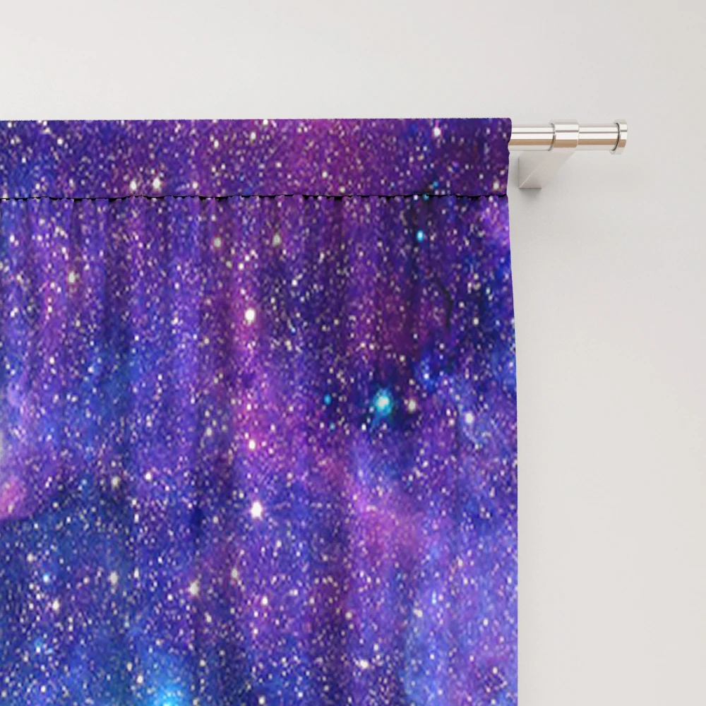 2 шт. занавески для украшения дома с изображением звездного неба и моря