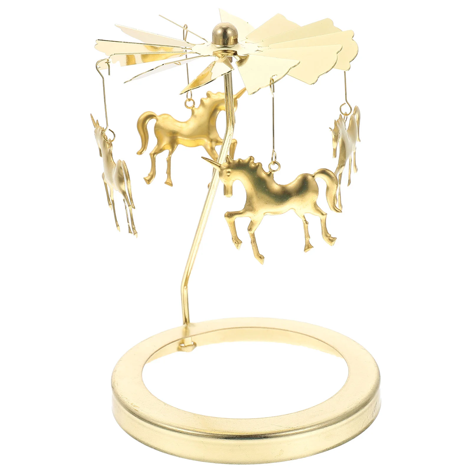 

Holderpart Cup Rotating Tea Light Decoration Carousel Stand Candlestick Gold Scandinavian Romantic Decor Wedding Table Lid