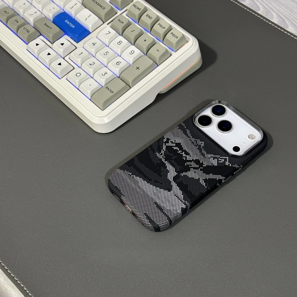 Фото Магнитный чехол с абстрактными горами и реками для iPhone 17, 16, 15 Pro Max, магниты, задняя крышка, объектив камеры, полное кольцо, жесткий чехол для ПК, телефона №3