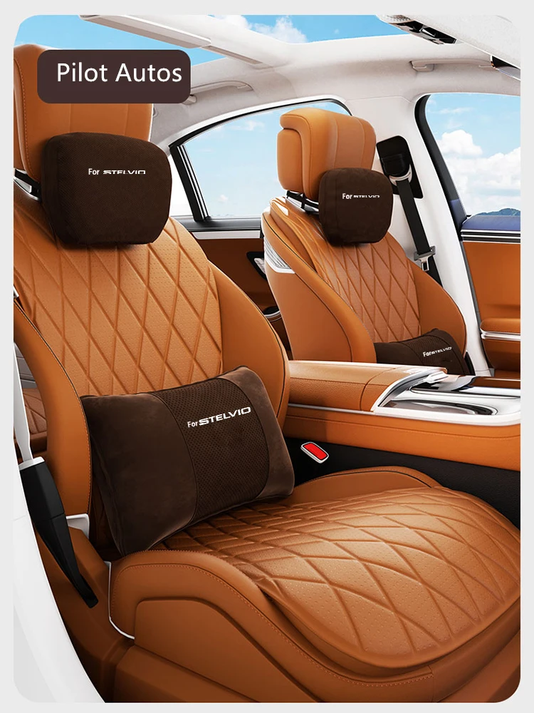 Автомобильная подушка для подголовника Stelvio шеи поддержки поясницы на
