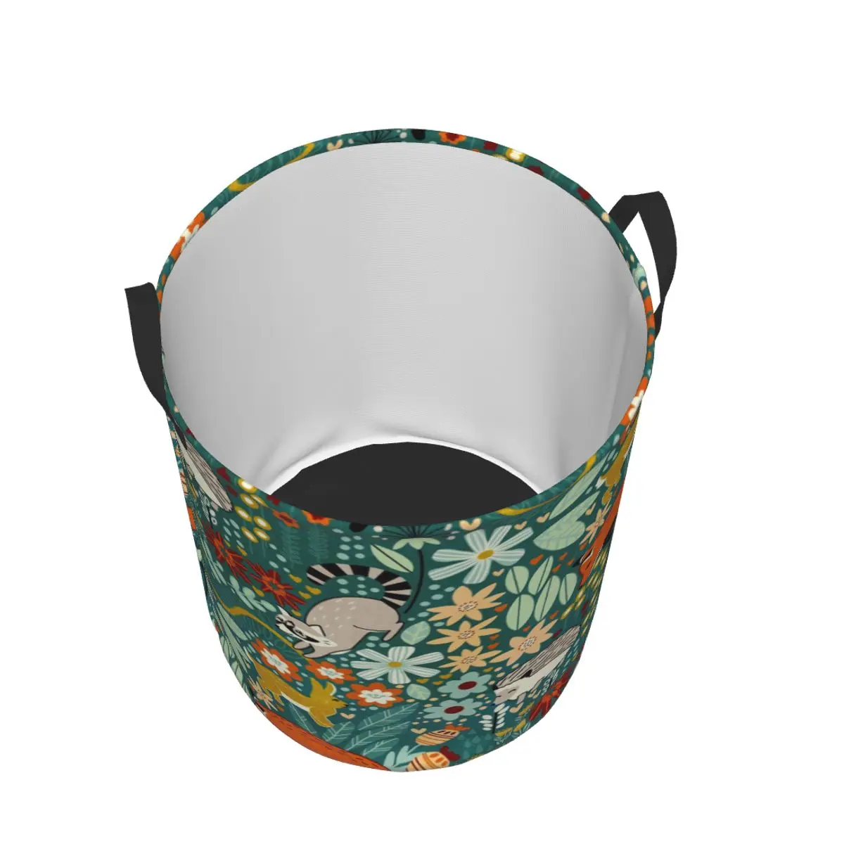 Складная корзина для белья с текстурой лисы