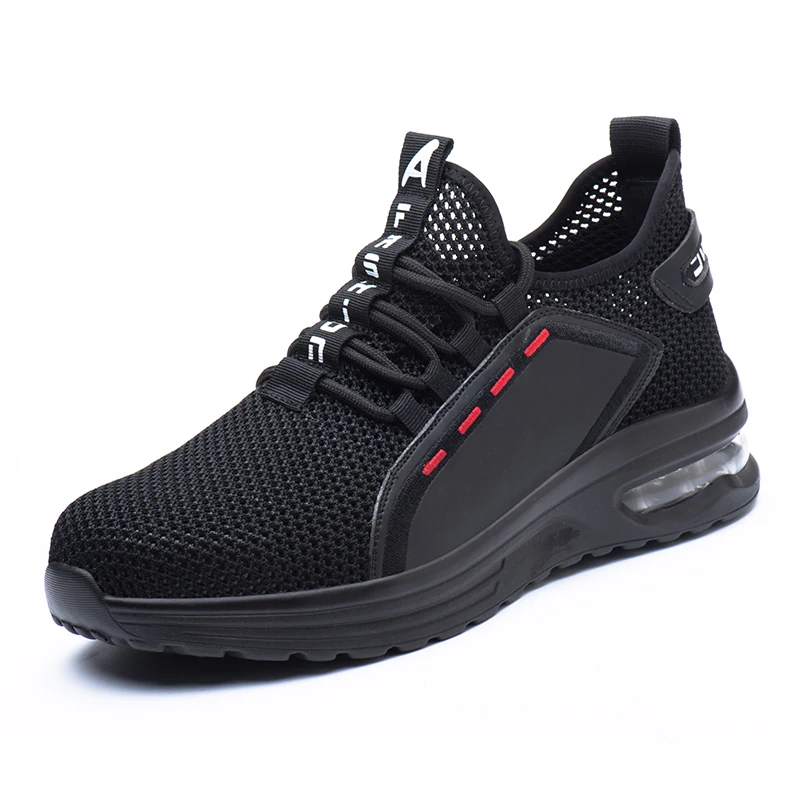 

Work Shoes Hollow Breathable Steel Toe Boots Lightweight Safety Work Shoes Anti-slippery For Men Women Male Work Sneaker