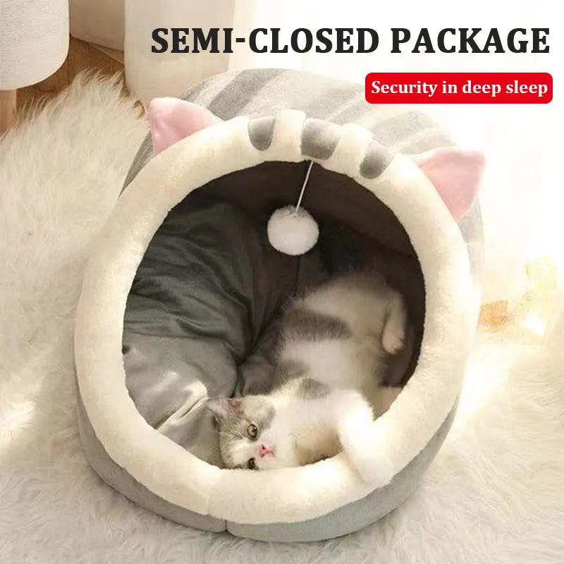 

Seasons Ball Space Cat Mat Pad Cat Bed Comfort Universal Pet Four Bed Semi-enclosed House Large Hanging Toy Villa Cat Cat