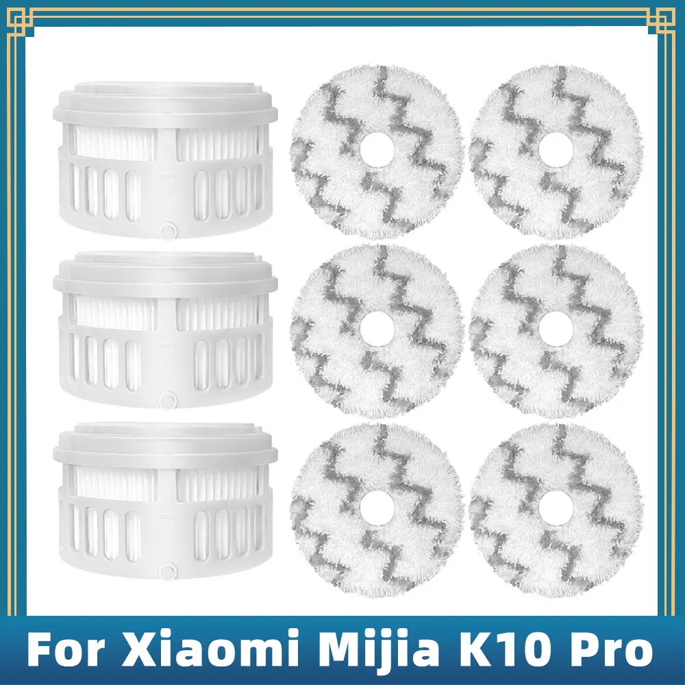 

Replacement For Xiaomi Mijia K10 Pro Vacuum Cleaner MJWXCQ05XY Spare Parts Accessories Hepa Filter Mop Rag Cloth