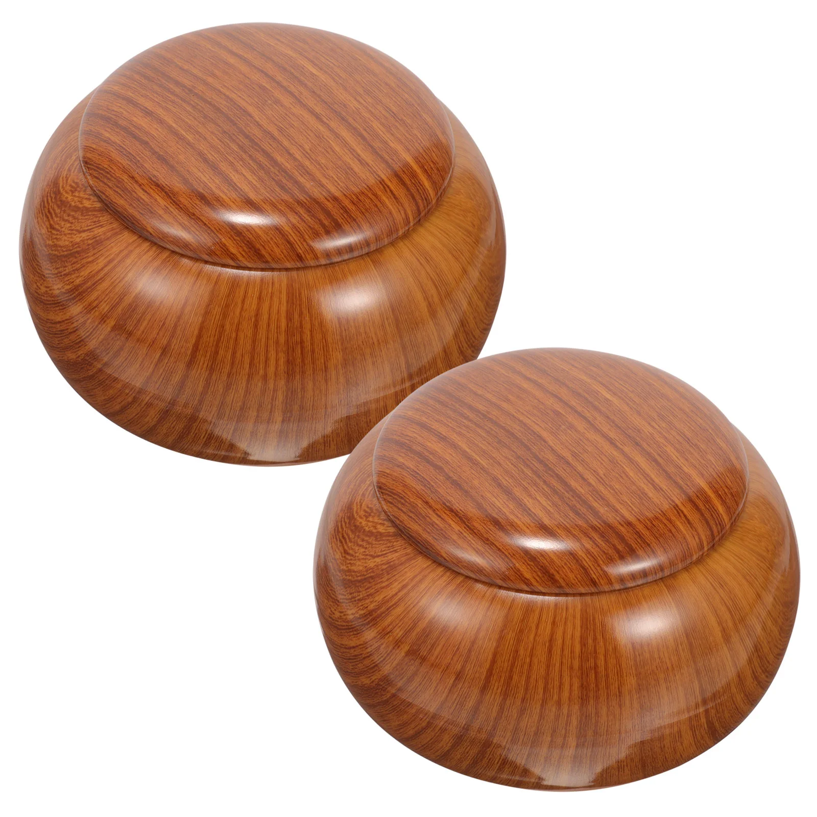 

2 Pcs Chess Box Go Jar Child Plastic Container Board Game Storage Stones Holder