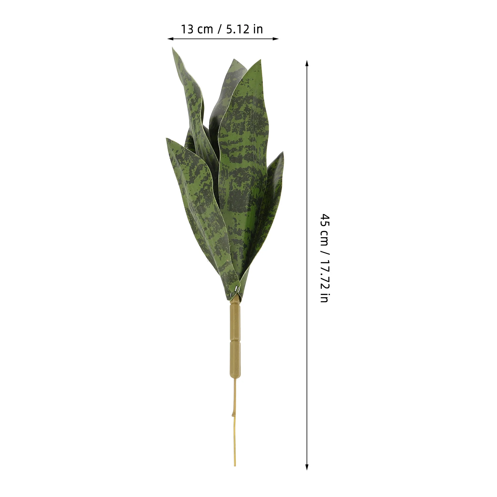 Artificial Tiger Piranha Plants Potted Faux Stems Outdoor Fake Snake Flower Simulated Sansevieria