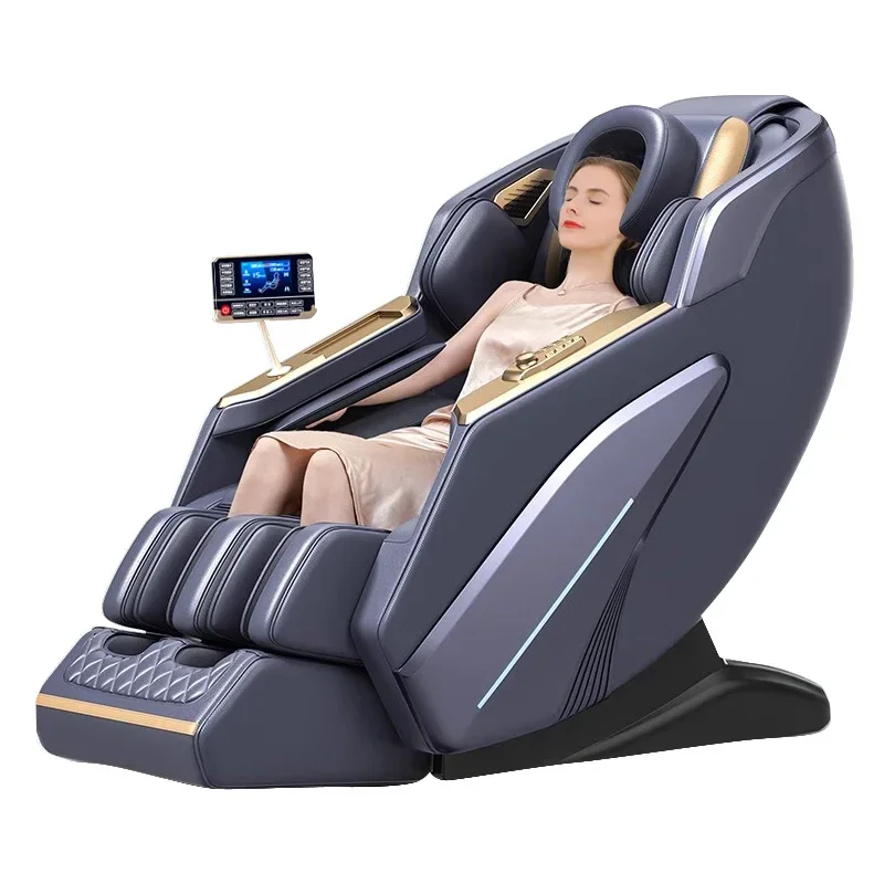 C101 Latest High Quality Massage Chair Zero Gravity Touch Screen Leather Office Full Body Airbags Wrap