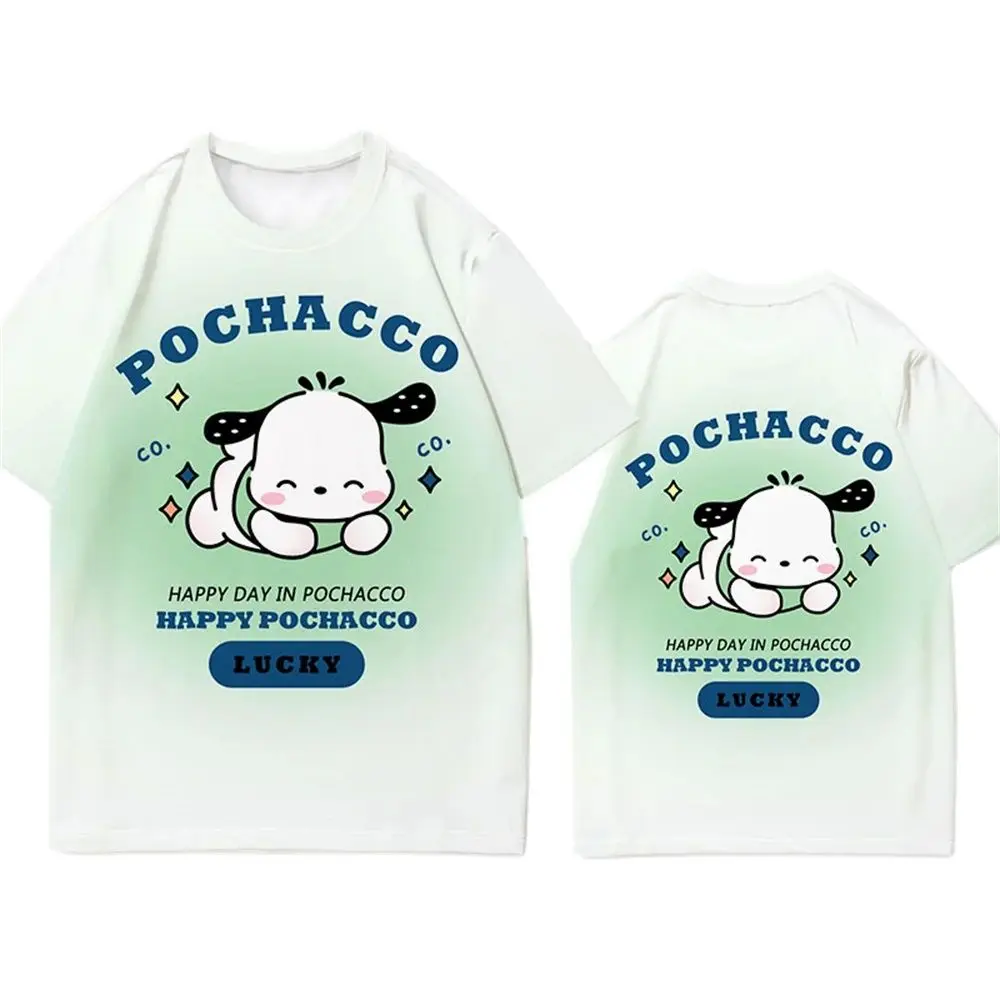 Miniso Футболка Унисекс С 3d Принтом Аниме Pochacoo Уличная Одежда Топ Большого Размера