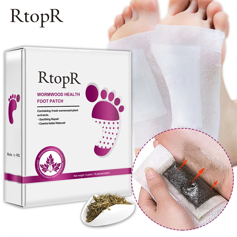 

5 Pairs Detox Foot Patch Wormwood Pads Patches With Adhersive Foot Care Tool Improve Sleep Slimming Detoxification Foot Sticker