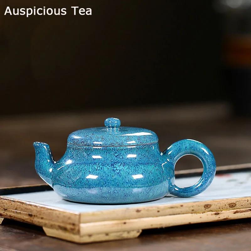 140ml Authentic Chinese Yixing Raw Ore Purple Clay Teapot Handmade Household Kung Fu Tea Set Customized Drinkware Birthday Gift